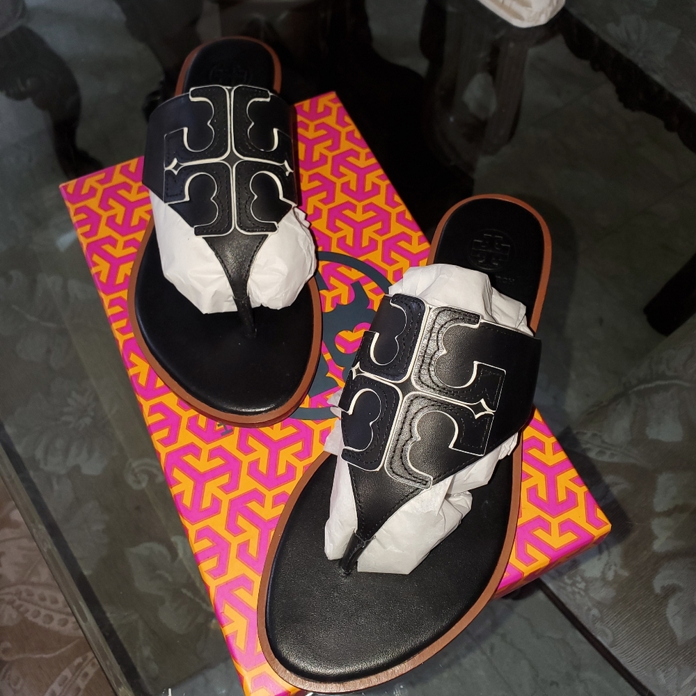 Authentic Tory Burch leather sandals